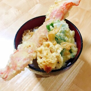 一本カニカマ天丼 スギヨのカニカマで